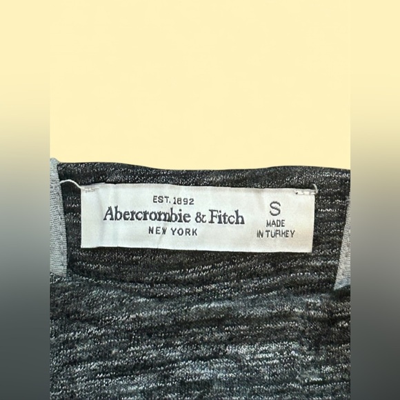 Abercrombie & Fitch Gray Textured Skater Dress Cutout Back Size Small - Picture 4 of 4